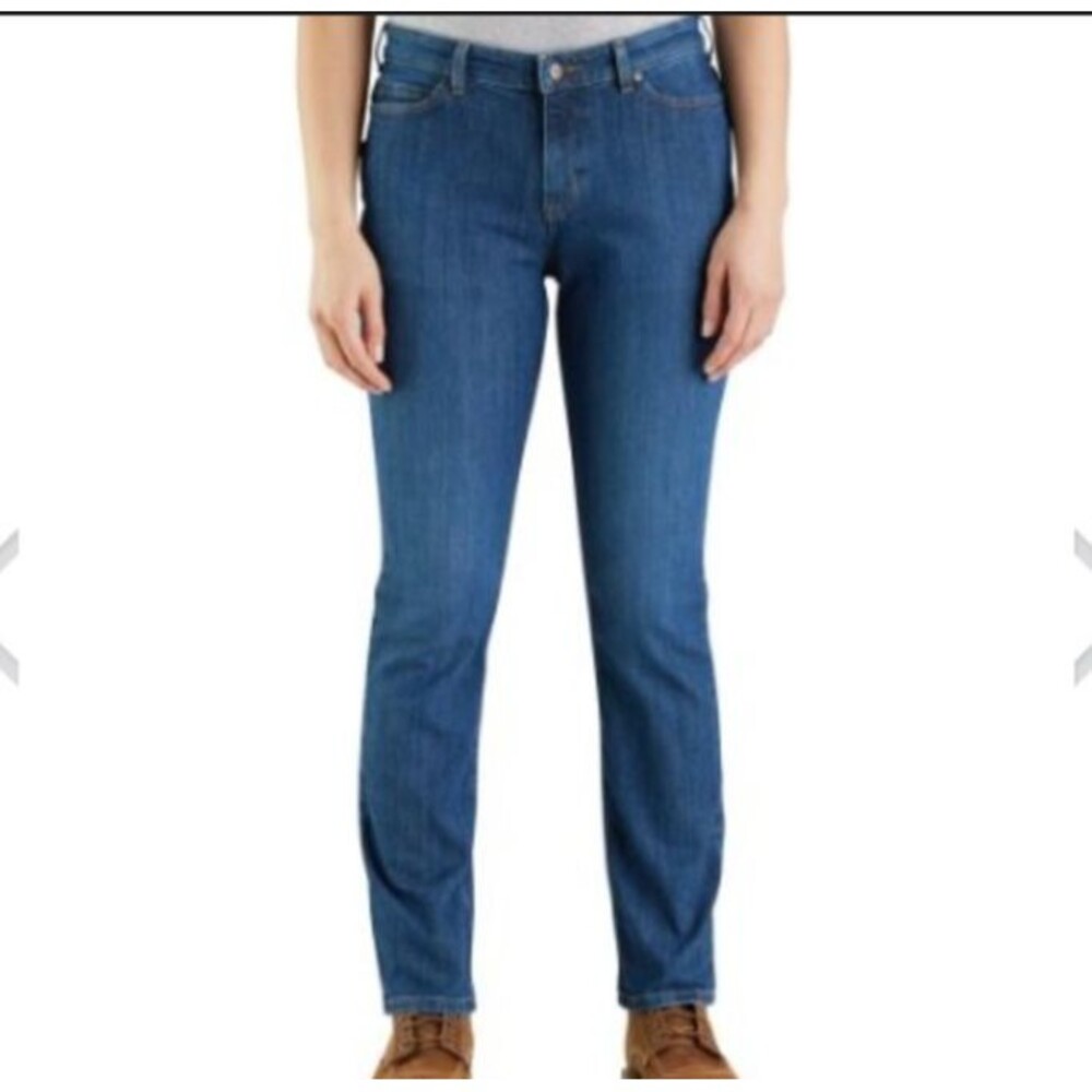 Carhartt Rugged Flex Relaxed Jeans-Size 14 Short-Stretch-Utility Band-Linden-NWT